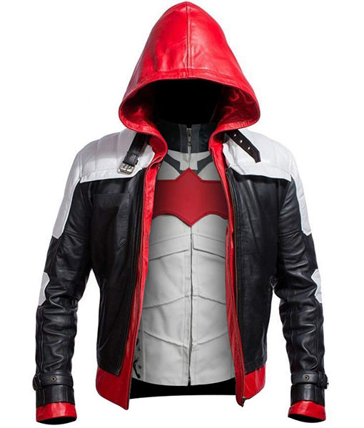 Bat Logo Knight Red Hood Jacket with Vest