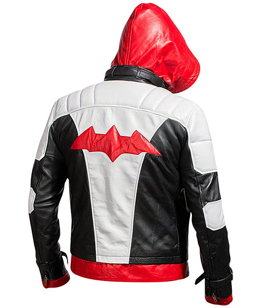 Bat Logo Knight Red Hood Jacket with Vest