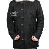 Bane Coat Tom Hardy Dark Knight Rises Vintage Distressed Look Leather Jacket Black