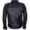 Mens Detachable Hooded AJ Styles Motor Biker Leather Jacket