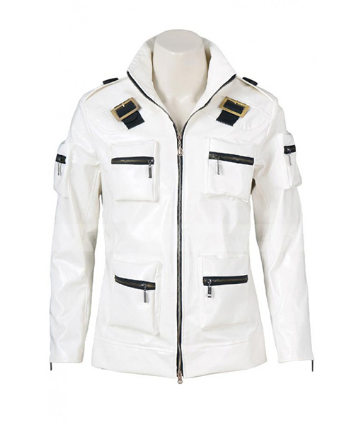 The King of Fighters XIV Kyo Kusanagi White Leather Jacket | UsJackets