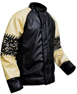 Kung Fury Jacket - David Hasselholf Cobra Leather Jacket