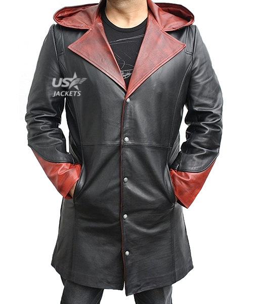 Devil May Cry DMC 5 Dante Halloween Hooded Trench Coat