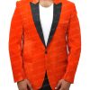 Kingsman’s Taron Egerton Orange Tuxedo (5)