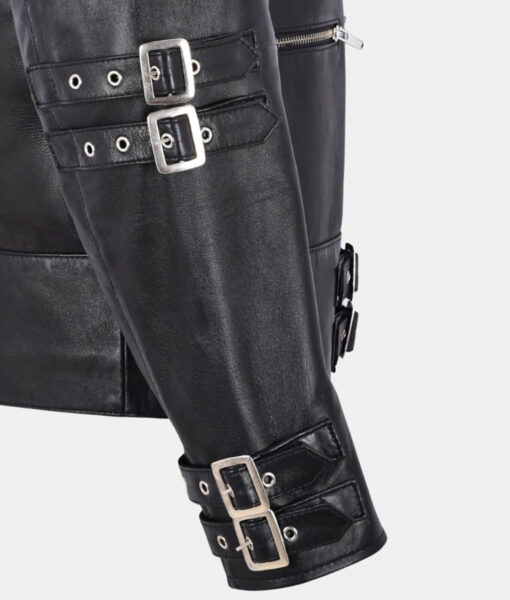 Michael Jackson Black Leather Jacket4