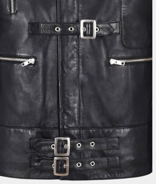 Michael Jackson Black Leather Jacket6