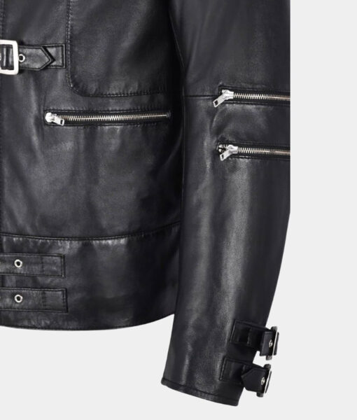 Michael Jackson Black Leather Jacket1