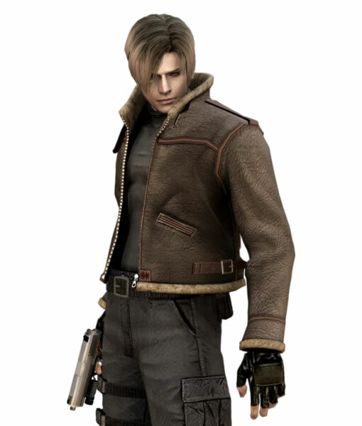 Resident Evil 4 Leon Kennedy Shearling Jacket