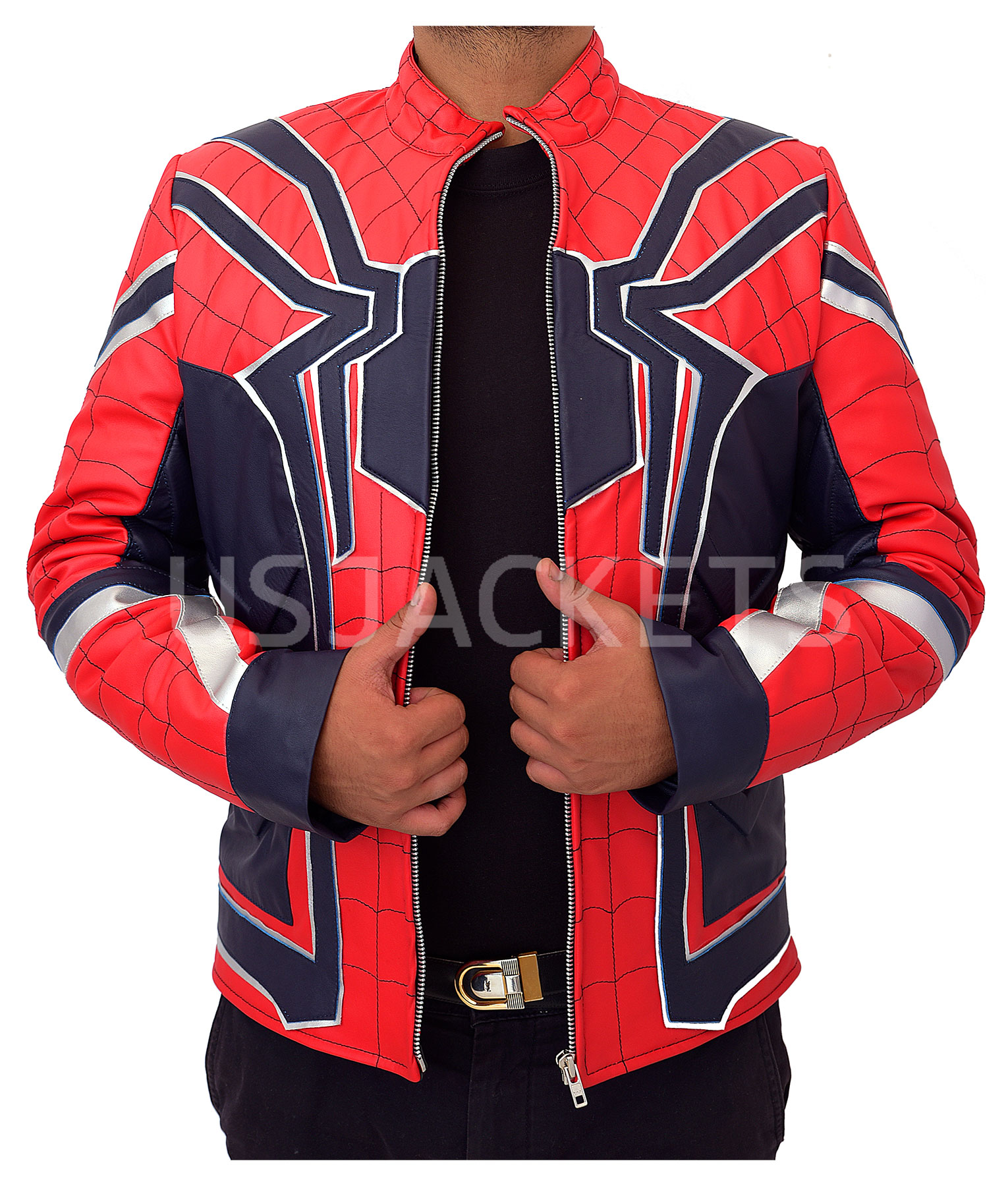 Spiderman Red Leather Jacket (2)
