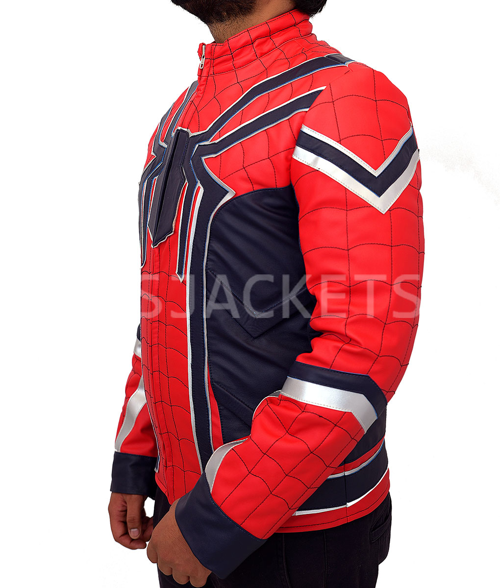 Spiderman Red Leather Jacket (5)