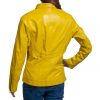 Megan Fox TMNT Yellow Leather Jacket
