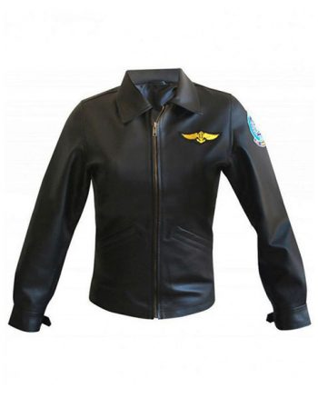 Kelly McGillis Top Gun Pilot Leather Jacket