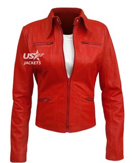 Red Emma Swan Once Upon A Time Leather Jacket