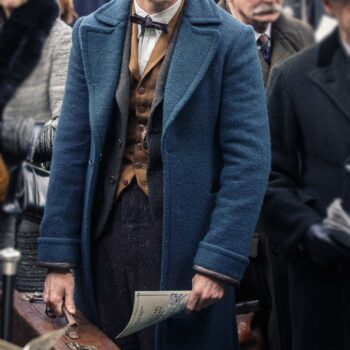 Newt Scamander Fantastic Beasts and Where to Find Them Eddie Redmayne Blue Coat