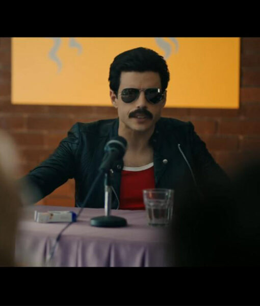 Rami Malek Bohemian Rhapsody Motorcycle Jacket