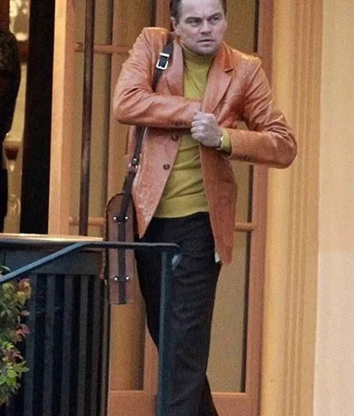 Leonardo Dicaprio Once Upon A Time In Hollywood Leather Jacket