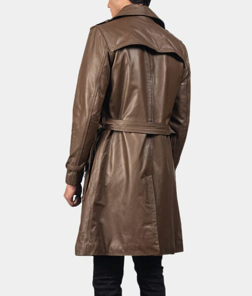 Rorschach Watchmen (Jackie Earle Haley) Brown Leather Coat
