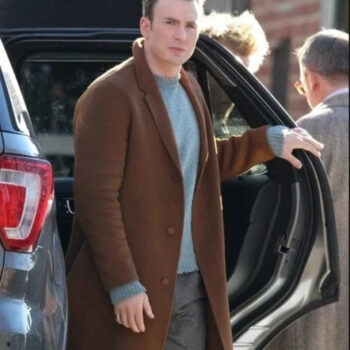 Knives Out Chris Evans Wool Coat