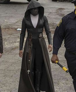 Angela Abar Watchmen Black Hooded Coat