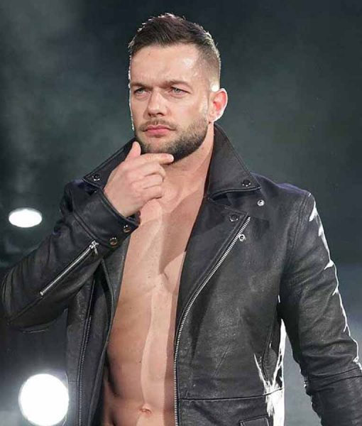 WWE Finn Balor Leather Jacket front