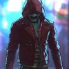 Altered Carbon Motorcycle Leather Jacket | Red Jacket With Hood