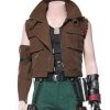 Final Fantasy VII Remake Brown Leather Barret Wallace Vest | US Jackets