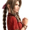 Final Fantasy VII Remake Briana White Leather Jacket | Aerith Gainsborough Red Jacket