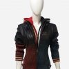 Harley Quinn Daddy’s Lil’ Monster Quilted Leather Jacket With Hood