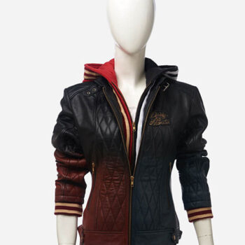 Harley Quinn Daddy’s Lil’ Monster Quilted Leather Jacket