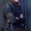 Agents Of Shield Iain De Caestecker Jacket | Leo Fitz Black Leather Jacket