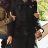 Power Season 02 Consequences Lela Loren Coat | Angela Valdes Black Wool Coat