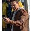 Spenser Confidential Mark Wahlberg Jacket | Spenser Brown Leather Jacket