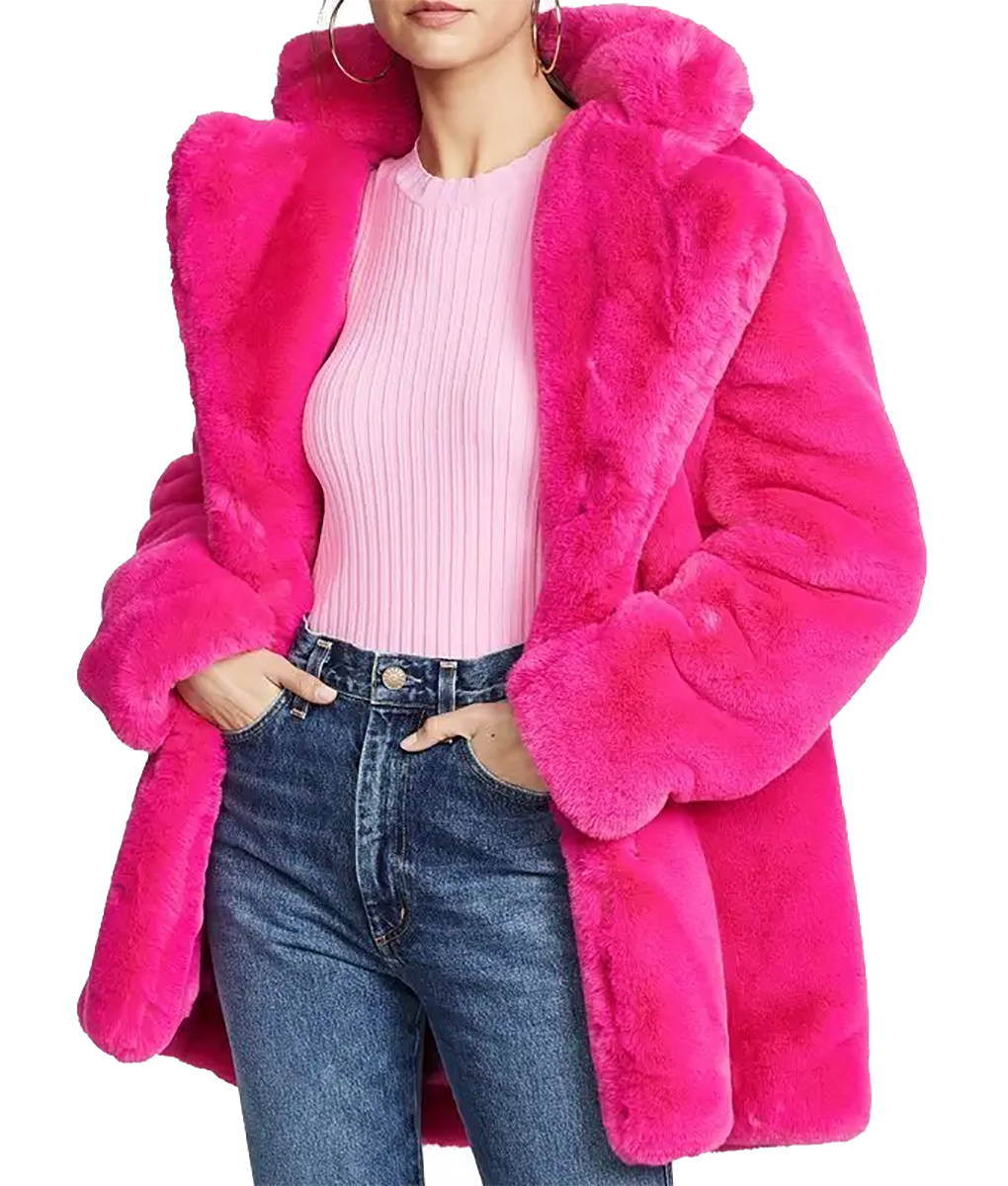 Taylor Swift Pink Fur Coat (2)