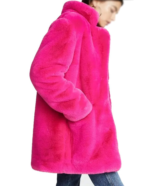 Taylor Swift Miss Americana Pink Fur Coat-1