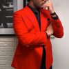 The Weeknd Blinding Light Red Coat | Abel Makkonen Coat