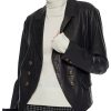Riverdale Alice Cooper Leather Blazer | Mädchen Amick Black Leather Blazer
