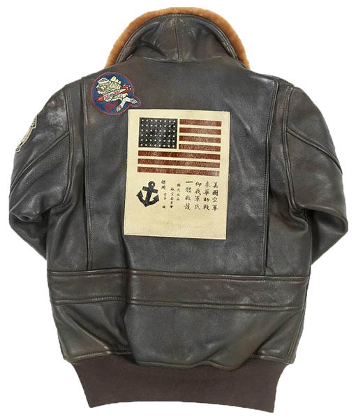 Top Gun Womens Brown Leather Jacket