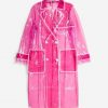 In The Dark Murphy Mason Raincoat | Perry Mattfeld Pink Raincoat