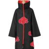 Naruto Itachi Uchiha Robe | Black & Red Uniform Cloak