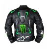 Monster Energy Alpinestars Hellhound Black Jacket | Leather USJacket