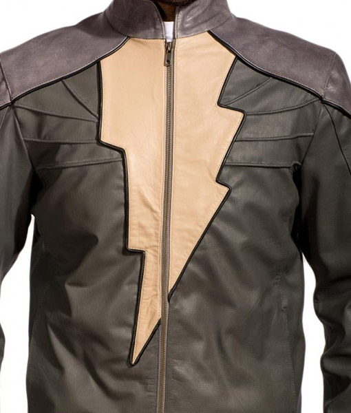 Black Adam Leather Dwayne Johnson Jacket