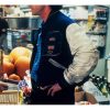 Lethal Weapon 2 Martin Riggs Jacket | Mel Gibson Wool with Leather Sleeves Jacket