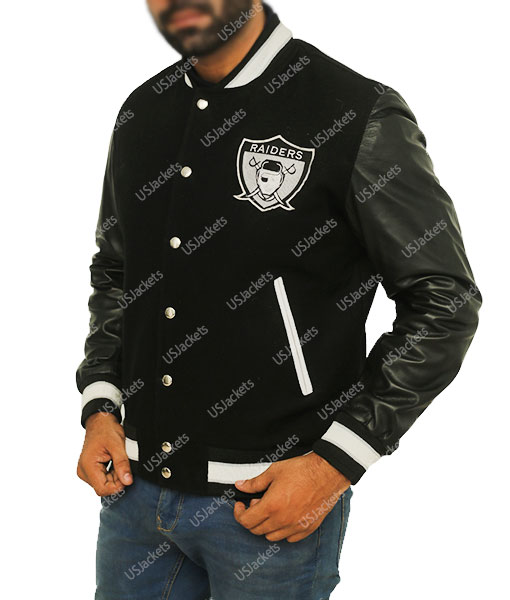 Mens Raiders Varsity Jacket