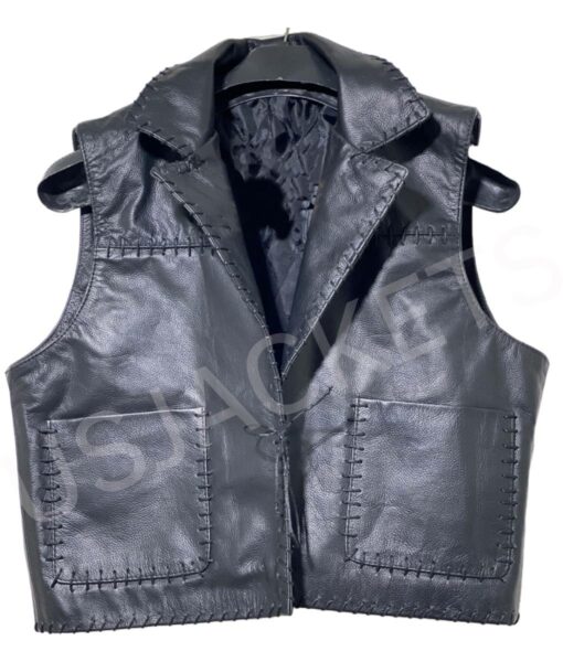 James Drury The Virginian Leather Vest