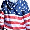American Flag Satin Printed Hoodie | USJackets