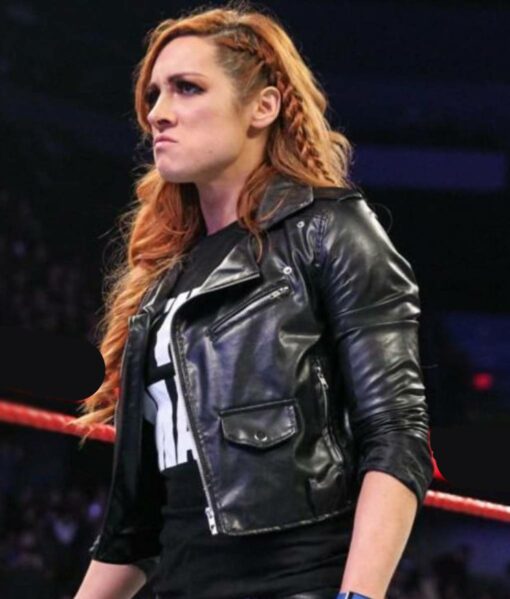 Becky Lynch WWE Black Leather Jacket-2