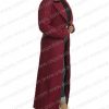 Michelle Obama Maroon Coat in Inauguration Day Ceremony 2021 – Right