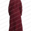 Michelle Obama Maroon Coat in Inauguration Day Ceremony 2021 – Back