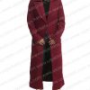 Michelle Obama Maroon Coat in Inauguration Day Ceremony 2021 – Front
