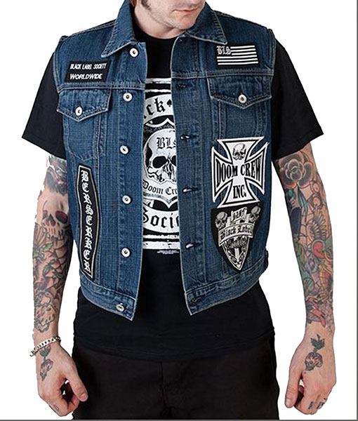 Black Label Society Denim Vest For Sale